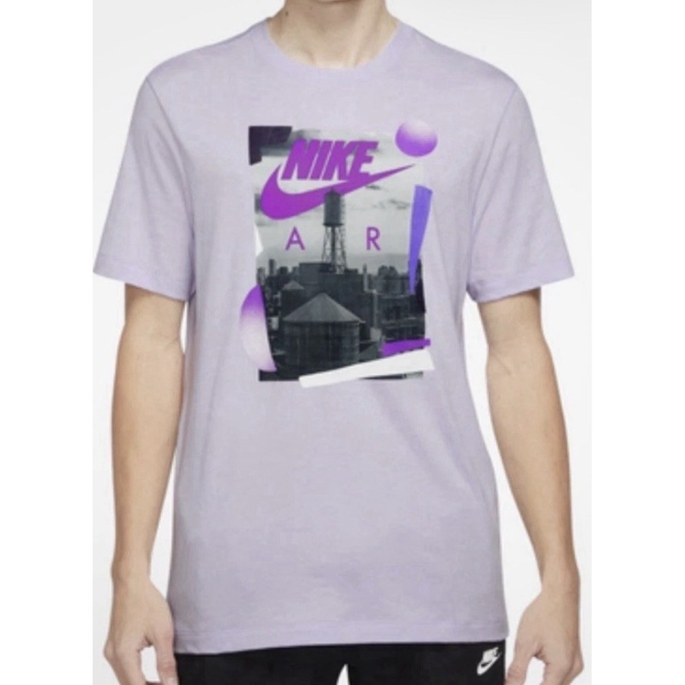 NIKE Rhythm Photo T-shirt In Purple Size Medium Graphic Tee Retro Streetwear